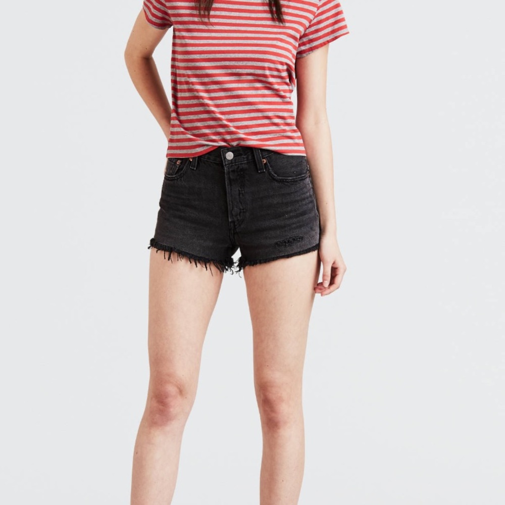 Levi’s 501 original blackish grey jean shorts